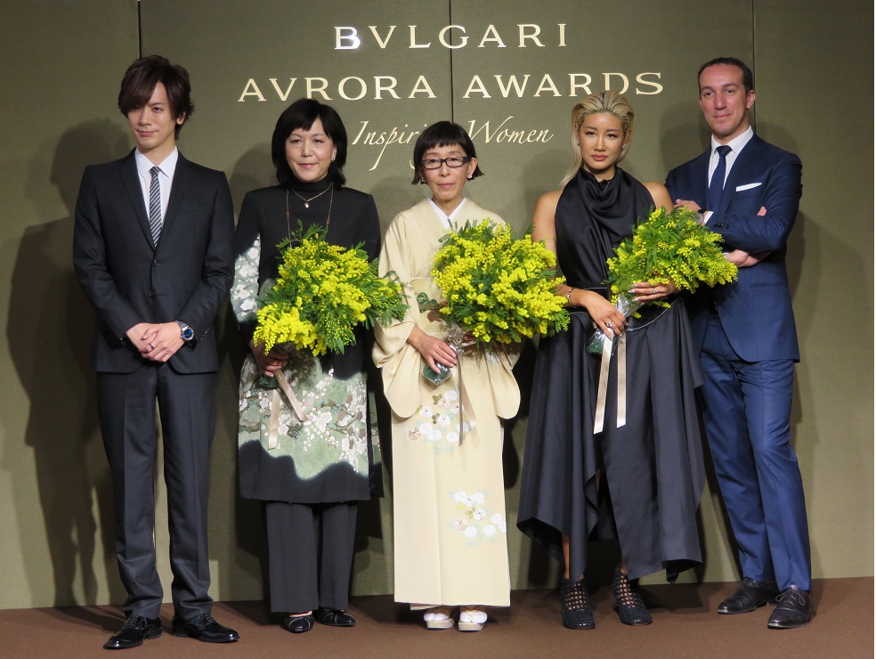 今もっとも輝く日本女性に贈られる「ブルガリ アウローラアワード 2018」