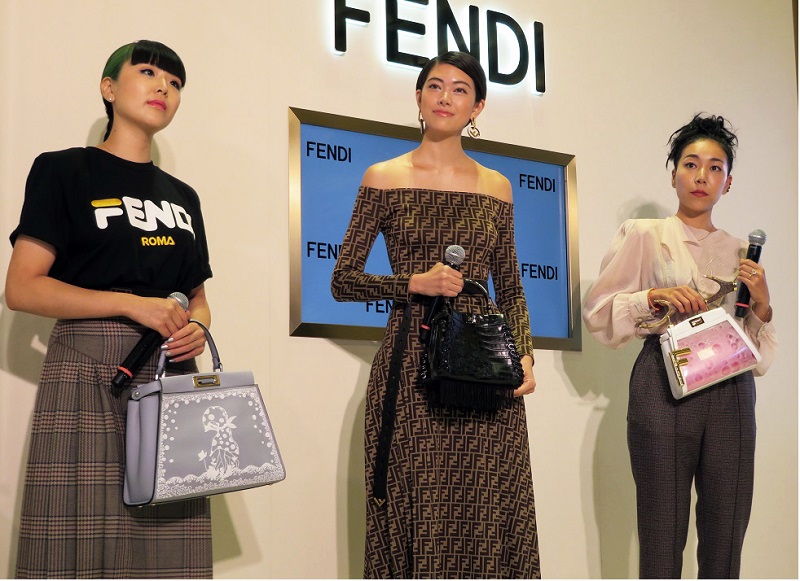 森星、安藤桃子、ゆう姫がデザイン。特別なフェンディ「ピーカブー」がGINZA SIXで展示中