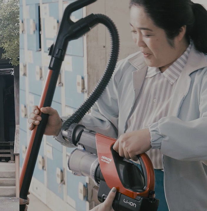 日立「パワーブーストサイクロン」の動画 第3弾はお化け屋敷を大掃除！コミカルな演技が見どころ！