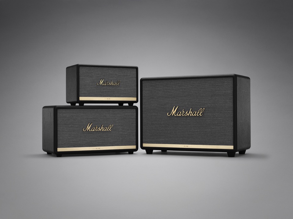 Marshall、音質向上したBluetooth対応スピーカー3モデル同時発売！専用アプリでワイヤレス音響調節が可能