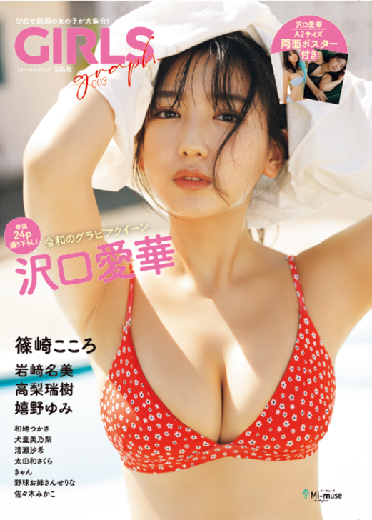 沢口愛華が「GIRLS graph.」第3弾の表紙を飾る！誌面には24ページの大ボリュームでグラビアが掲載！
